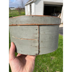 Antique Bentwood Pantry Box Primitive Wood Sugar Box Hand Painted Folk Art AAFA 1800s
