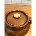 Antique Hotmar Hardware Princeton Wis Wisconsin Advertising Stoneware Bean Pot