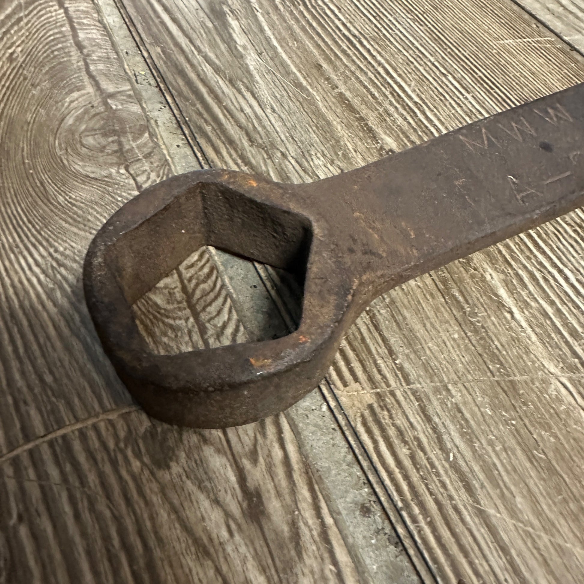 Vintage Large MWW A-2033 Marked Steel Wrench Tool Antique