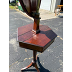 Antique Edwardian Mahogany Inlaid Shaving Stand Dressing Mirror Vanity c1900