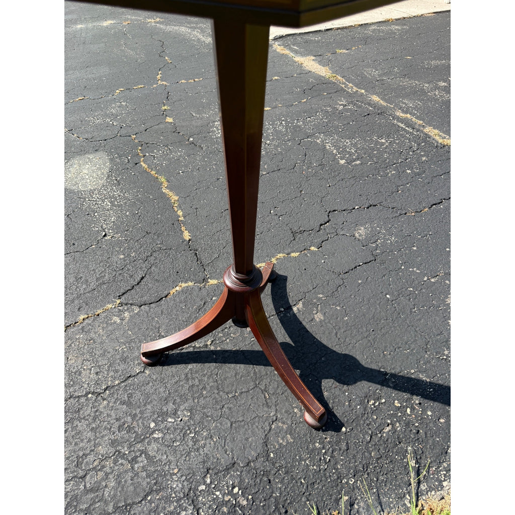 Antique Edwardian Mahogany Inlaid Shaving Stand Dressing Mirror Vanity c1900