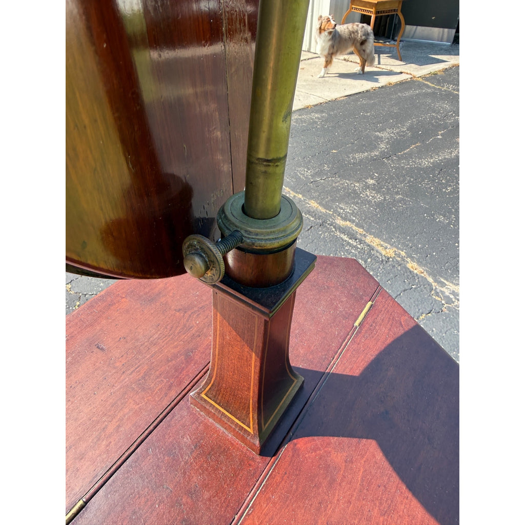 Antique Edwardian Mahogany Inlaid Shaving Stand Dressing Mirror Vanity c1900