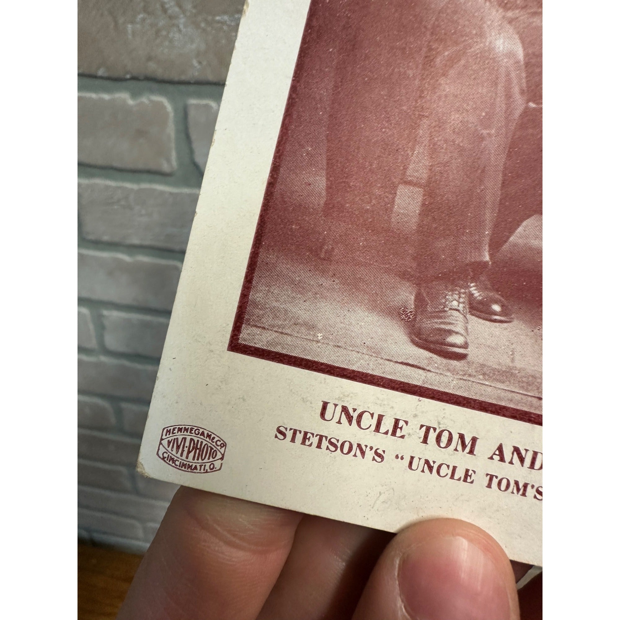 Original c1895 Uncle Tom's Cabin Little Eva Promo Theatre Show Photo Card