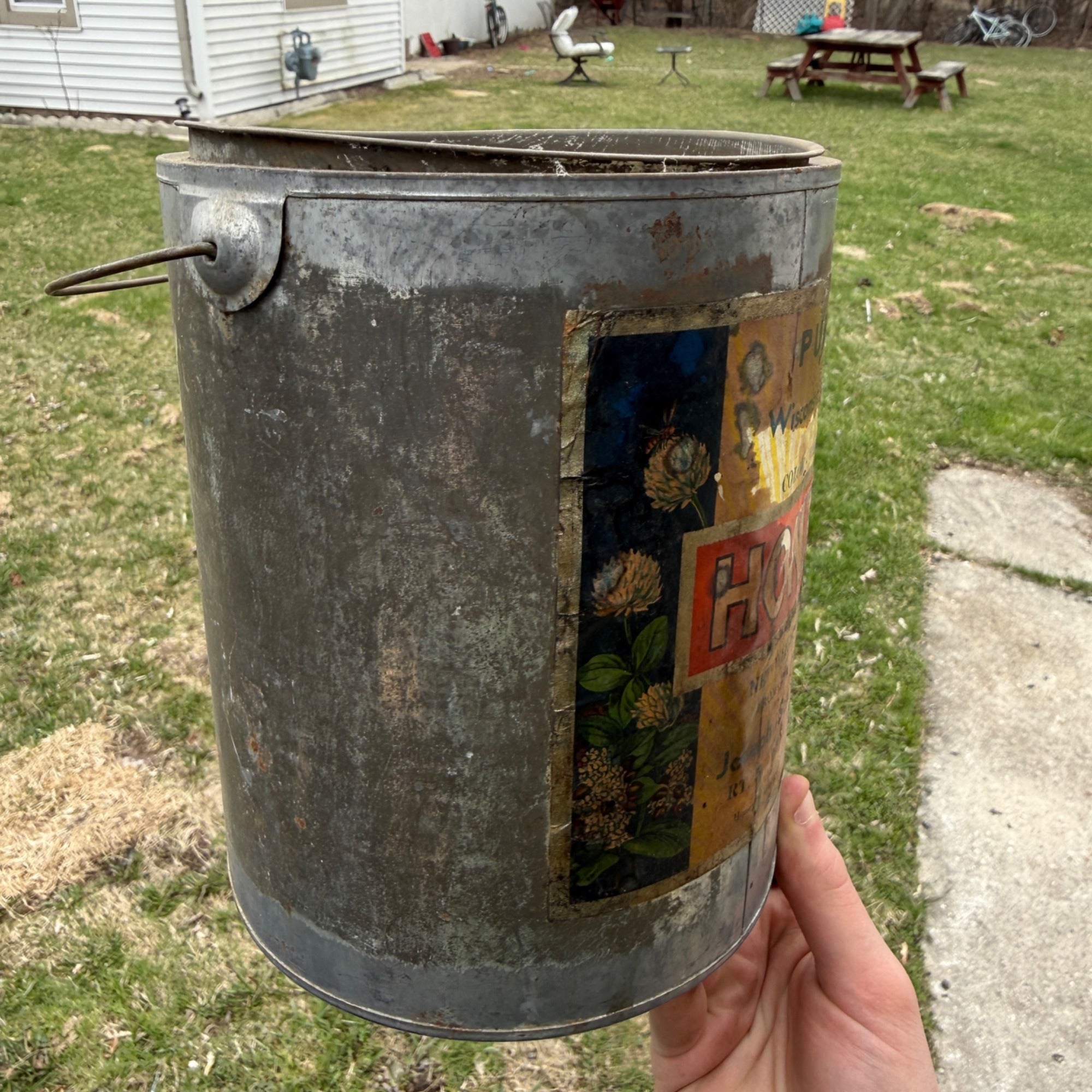 Vintage West bend Honey Tin Kitchen Decor Schemenauer