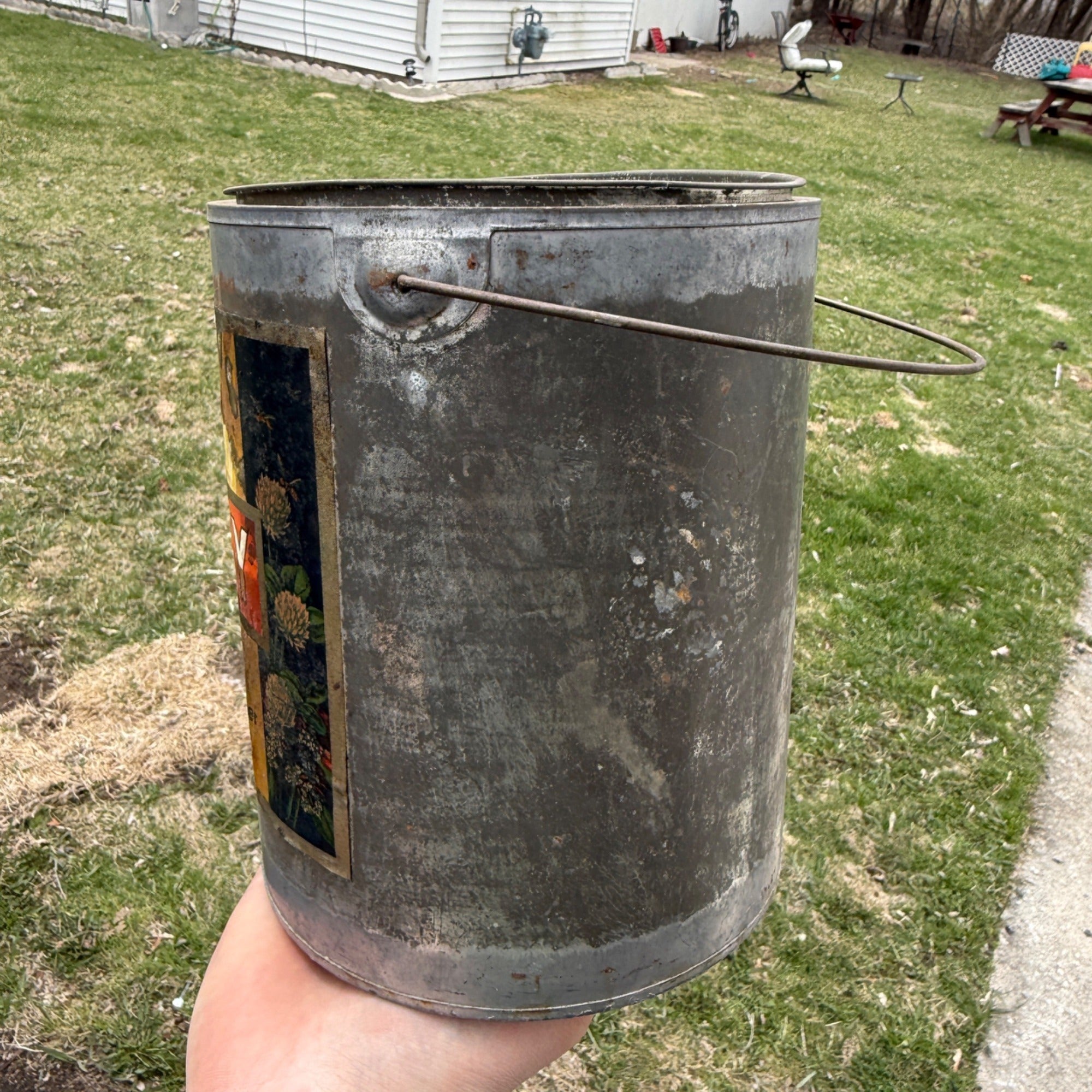 Vintage West bend Honey Tin Kitchen Decor Schemenauer