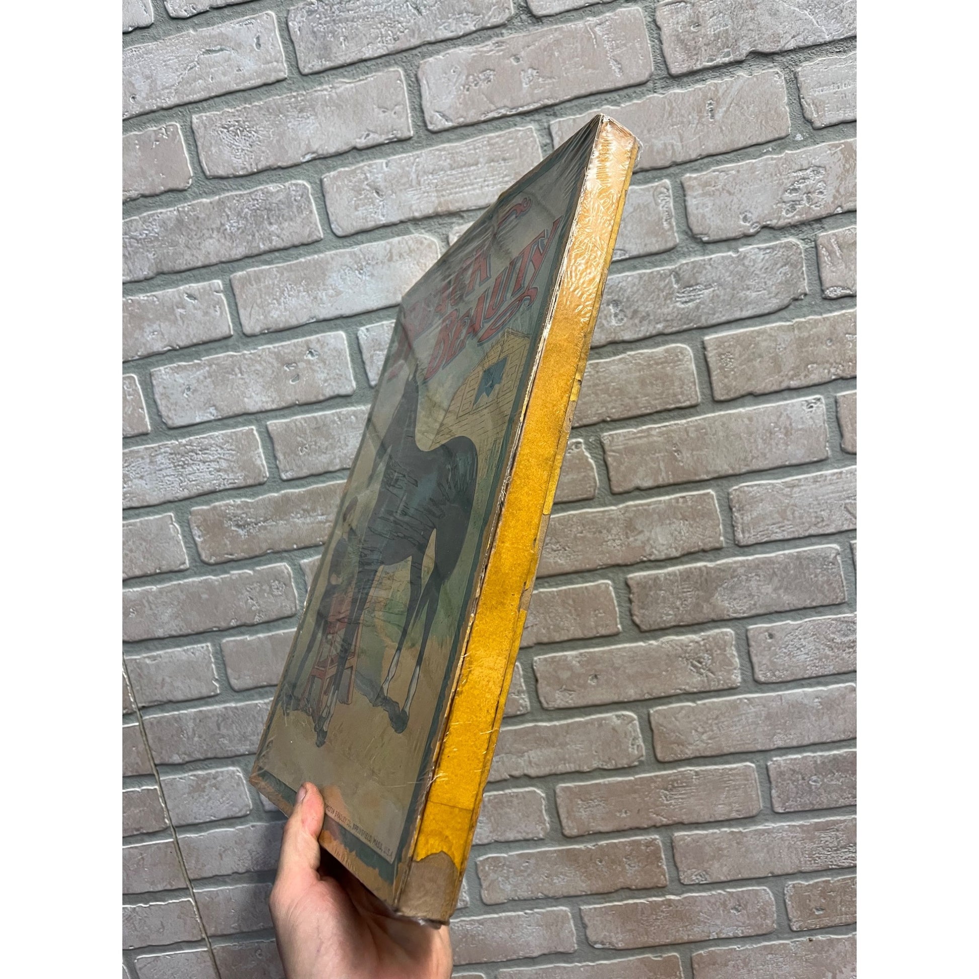 Vintage 1920s Black Beauty Milton Bradley Board Game - BOX ONLY - Primitive