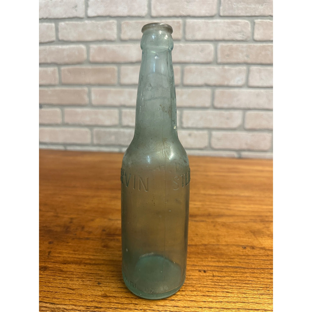 Pre-Pro E.G. Irvin Steelton PA Soda Beer Bottle 12oz Embossed Aqua Blue
