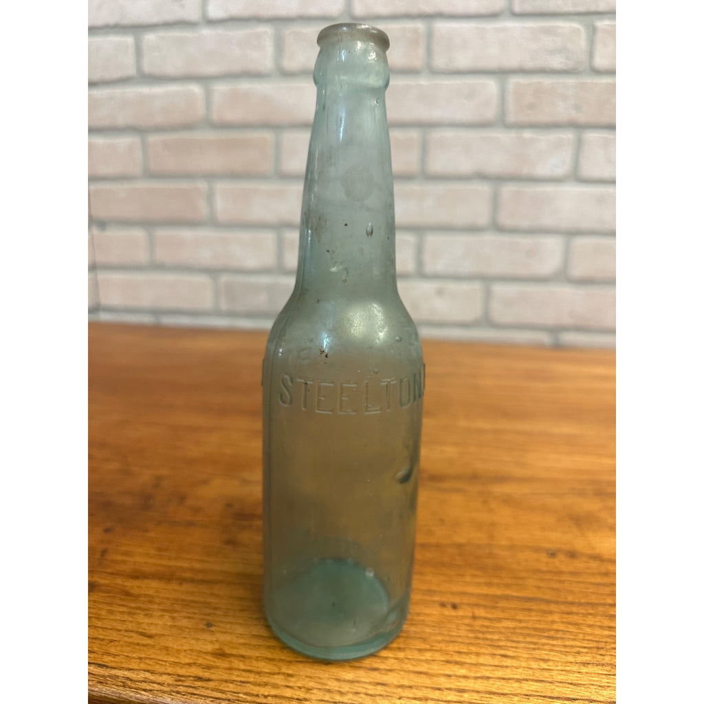 Pre-Pro E.G. Irvin Steelton PA Soda Beer Bottle 12oz Embossed Aqua Blue