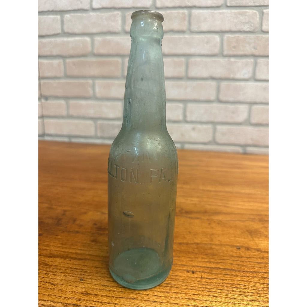 Pre-Pro E.G. Irvin Steelton PA Soda Beer Bottle 12oz Embossed Aqua Blue