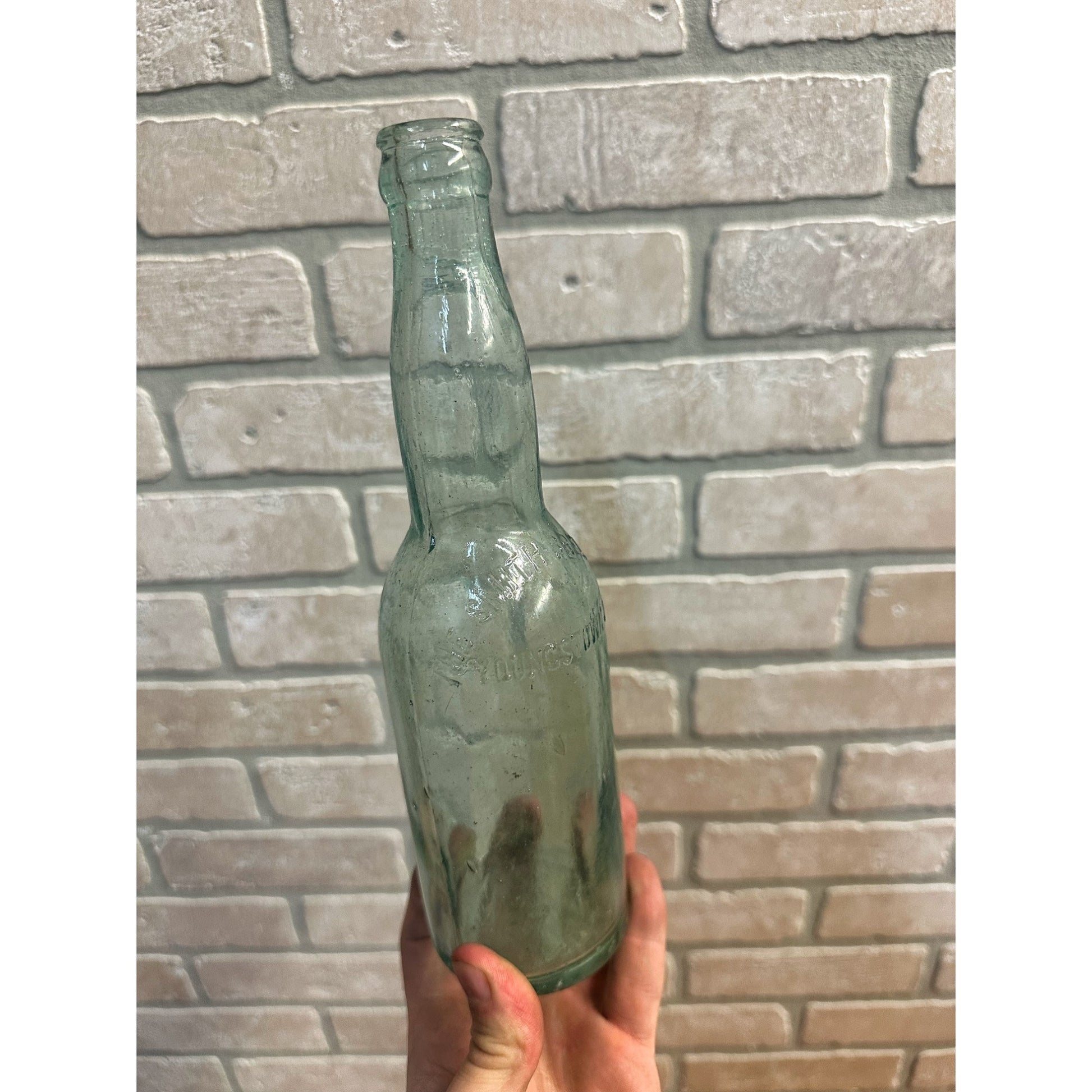 Pre-Pro The Smith Brewing Co Beer Bottle Aqua Blue Embossed Youngstown OH