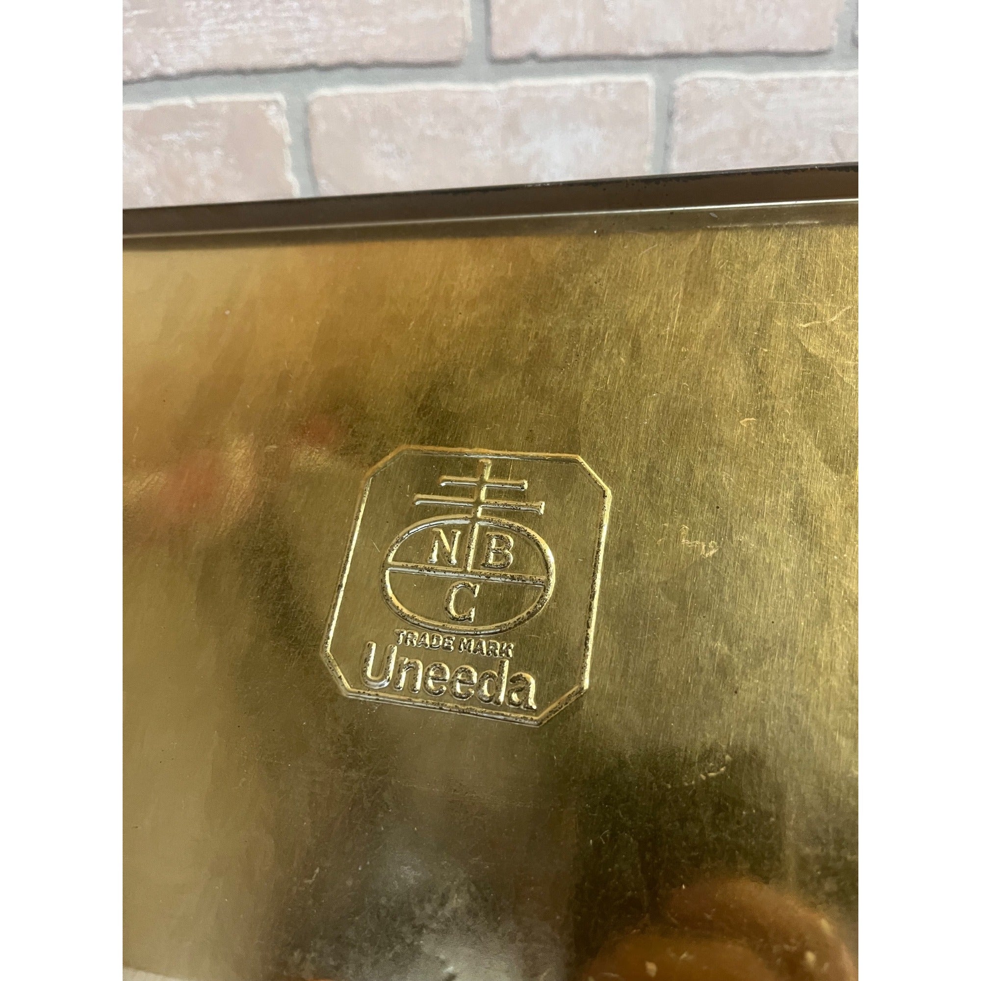 Vintage 1920s Uneeda Biscuit Metal Tin Box Featuring Pastoral Scenes Hinged