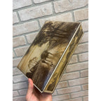 Vintage 1920s Uneeda Biscuit Metal Tin Box Featuring Pastoral Scenes Hinged