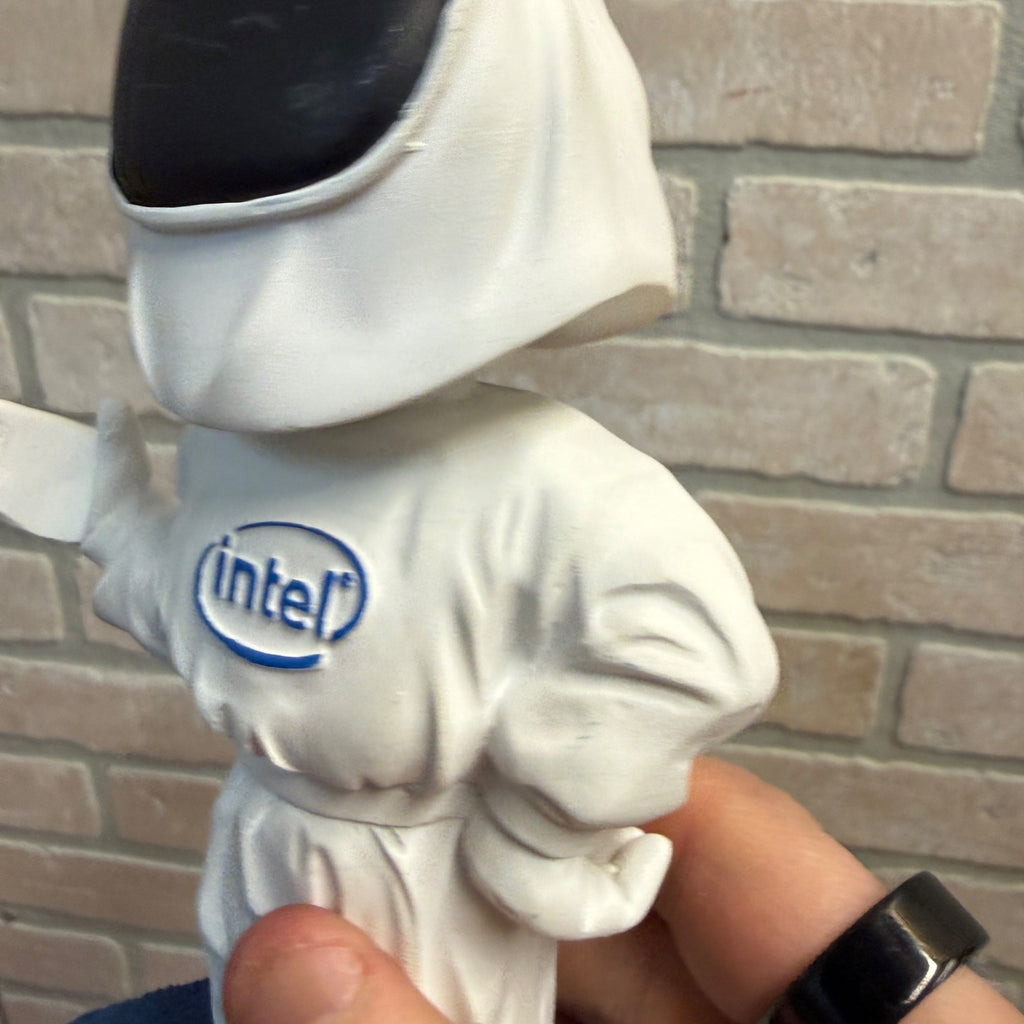 RARE INTEL Bobblehead 'Moon Man' Pen Holder 2004 COLLECTORS ED w/ Box