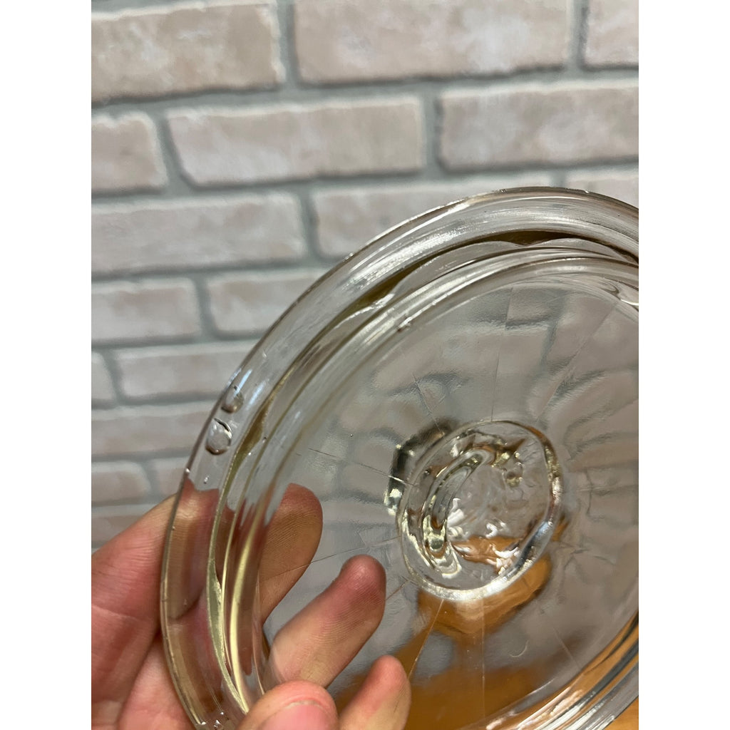 Vintage 1920s La Palina Quality Congress Cigar Co Clear Glass Jar Humidor w/ Lid