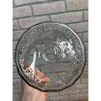 Vintage 1920s La Palina Quality Congress Cigar Co Clear Glass Jar Humidor w/ Lid