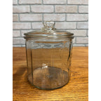 Vintage 1920s La Palina Quality Congress Cigar Co Clear Glass Jar Humidor w/ Lid