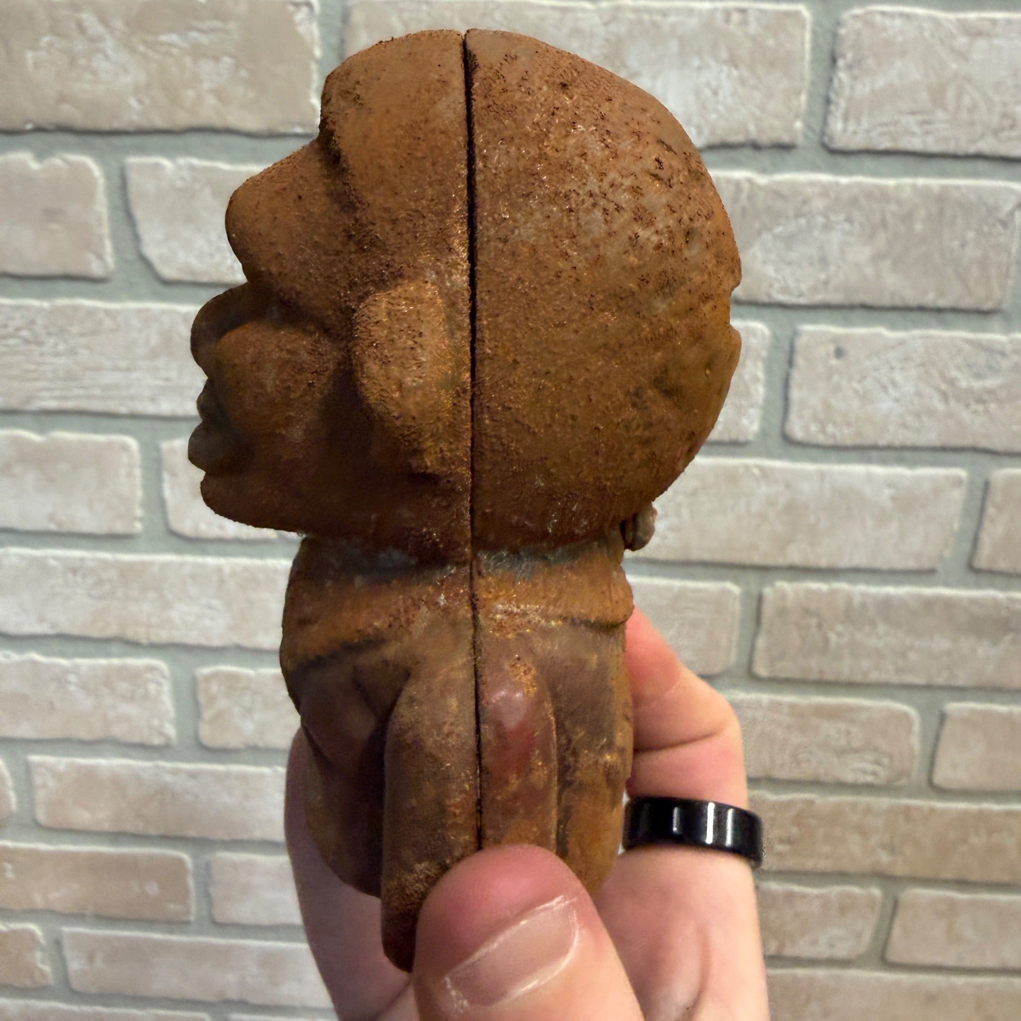 Young Jolly Black Americana Cast Iron Bank Reproduction