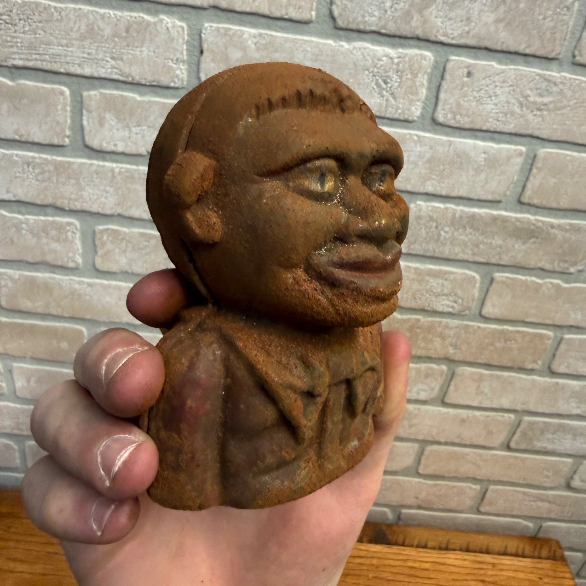 Young Jolly Black Americana Cast Iron Bank Reproduction