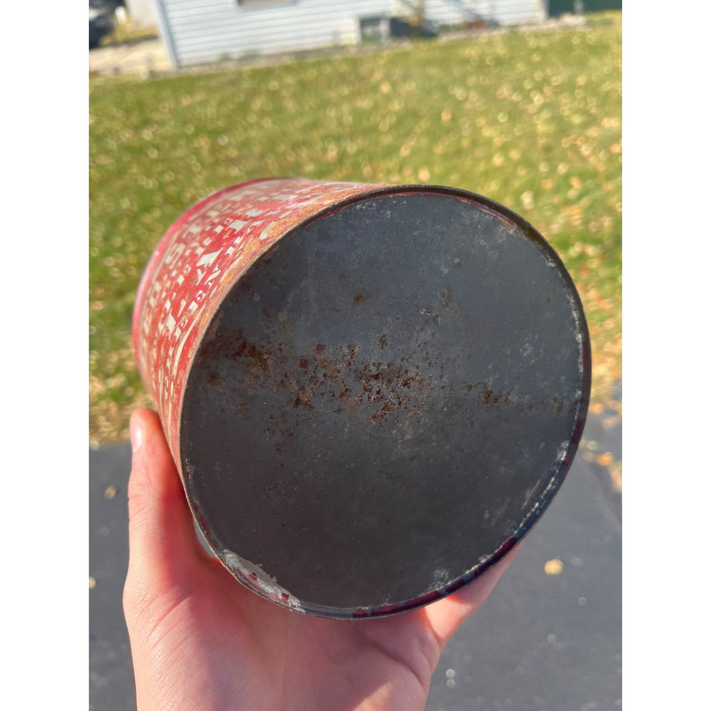 Vintage 1920s Geo. Stenger Green Bay Wisconsin Tin Advertising Lard Pail Wis WI