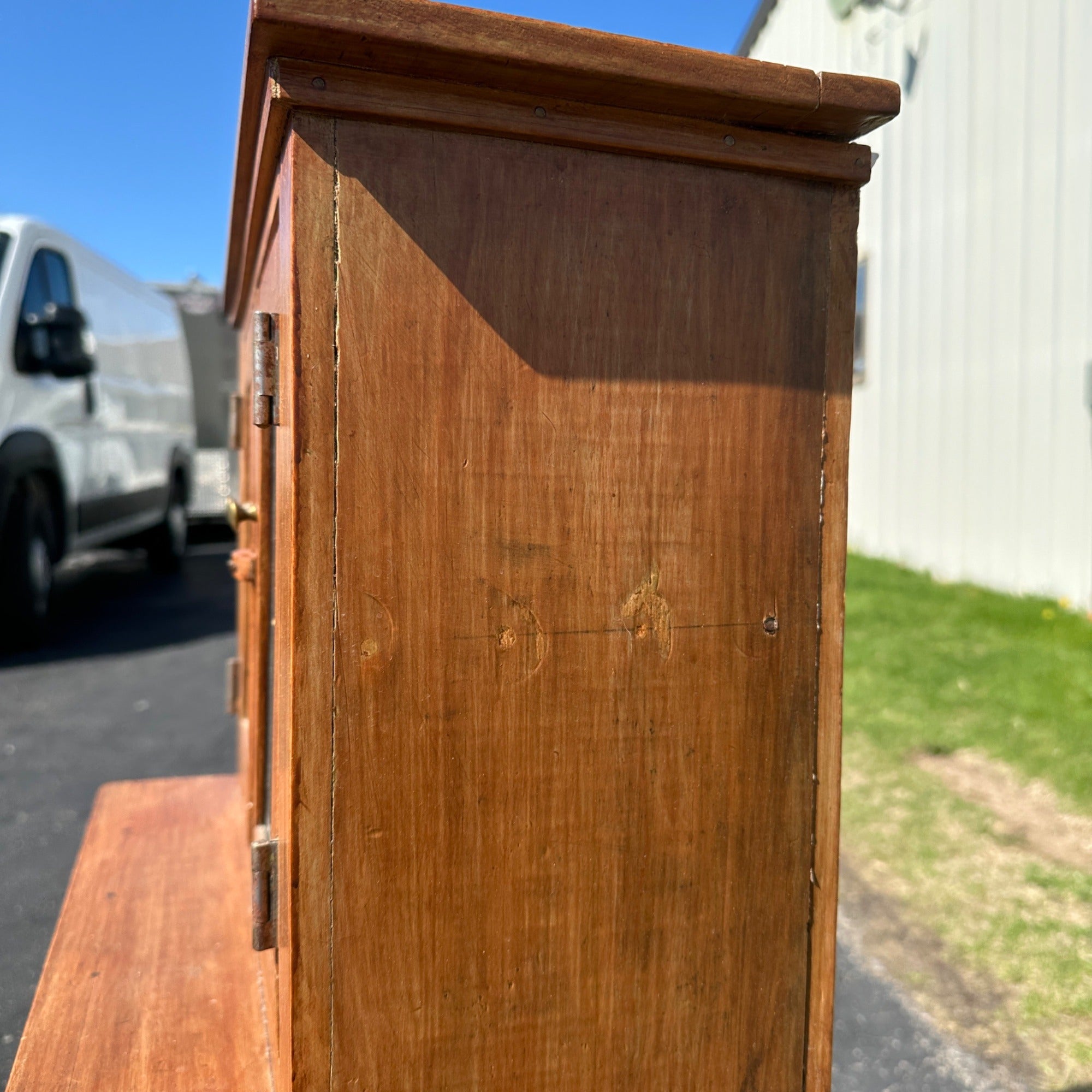 Antique Primitive Child's Stepback Hutch Farmhouse