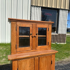 Antique Primitive Child's Stepback Hutch Farmhouse