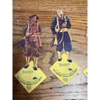 Vintage WWII Johnston's Cookies Soldiers Cardboard Doll Premiums