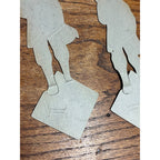Vintage WWII Johnston's Cookies Soldiers Cardboard Doll Premiums
