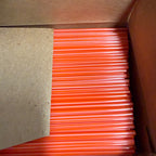 Vintage 1950s Stir-e-os Cocktail Highball Drinking Straws Advertising Box w/ Straws