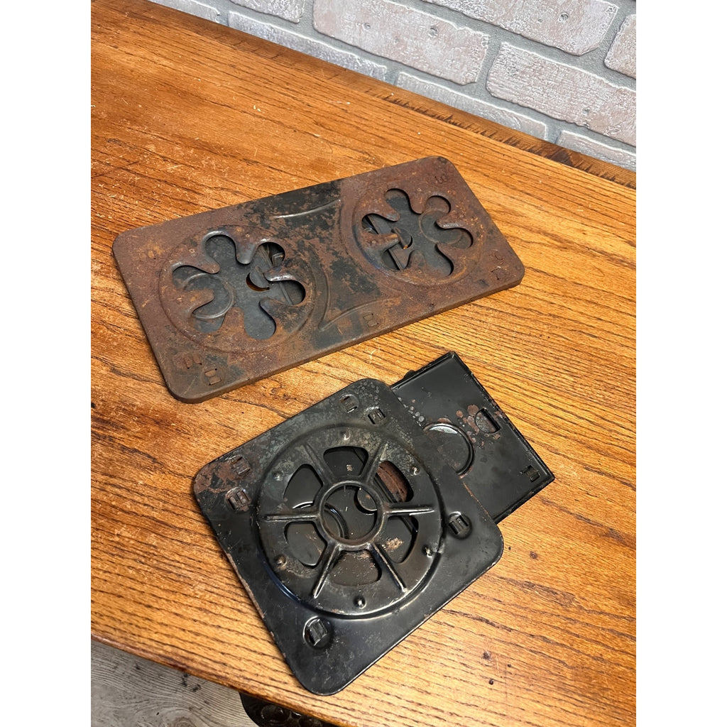 Vintage Sterno Folding Cook Stove Camping Hunting Double & Single Lot 2 - As-Is
