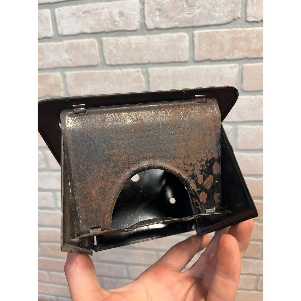 Vintage Sterno Folding Cook Stove Camping Hunting Double & Single Lot 2 - As-Is