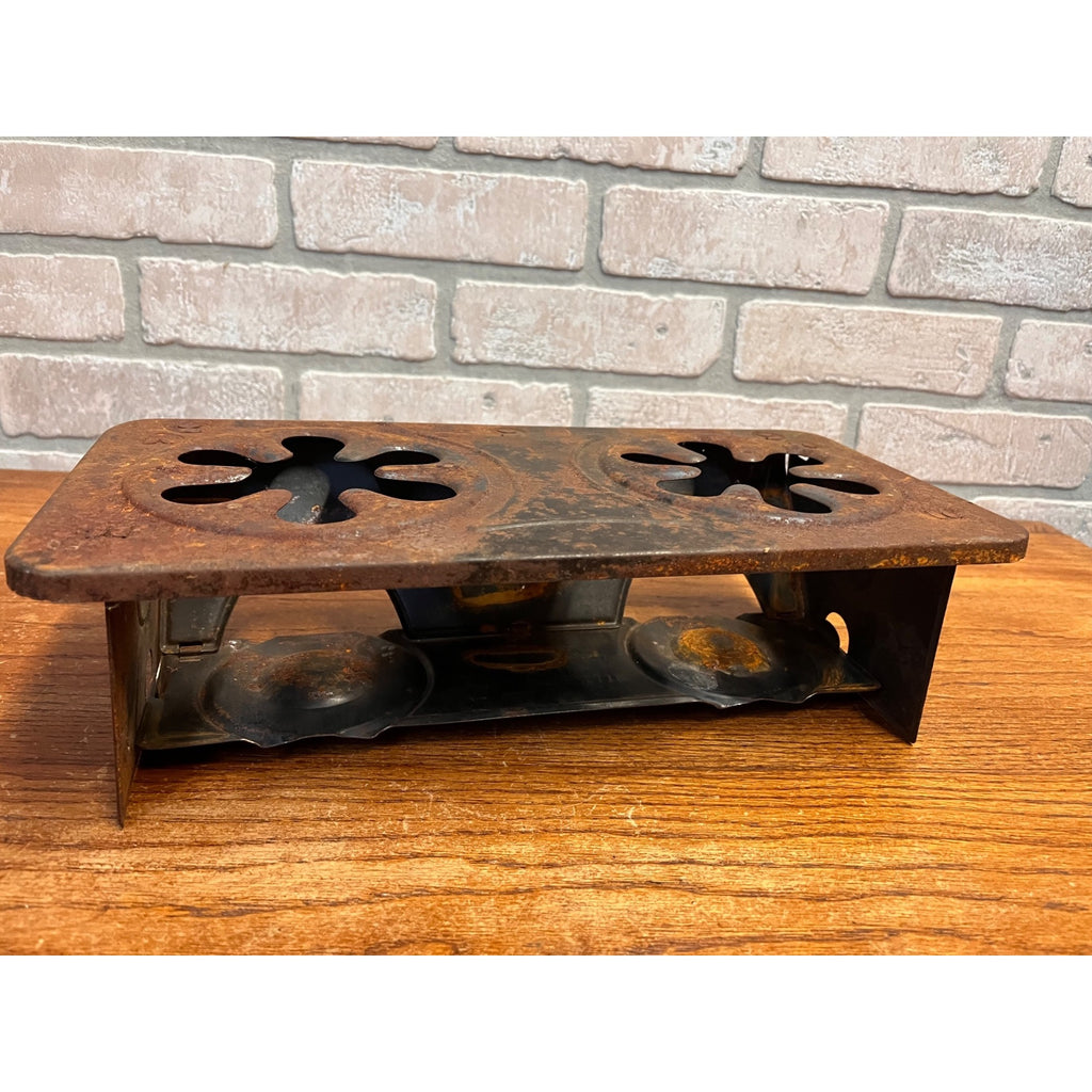 Vintage Sterno Folding Cook Stove Camping Hunting Double & Single Lot 2 - As-Is