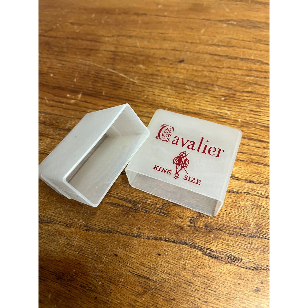 Vintage Cavalier Cigarettes Promo Advertising Plastic Case Pack Holder