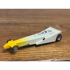 Vintage Aurora AFX Furious Fueler Yellow & White Dragster HO Slot Car