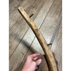 Antique Primitive Folk Art Butcher's Wooden Hog Gambrel Hat Hook Wall Mount OOAK