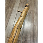 Antique Primitive Folk Art Butcher's Wooden Hog Gambrel Hat Hook Wall Mount OOAK