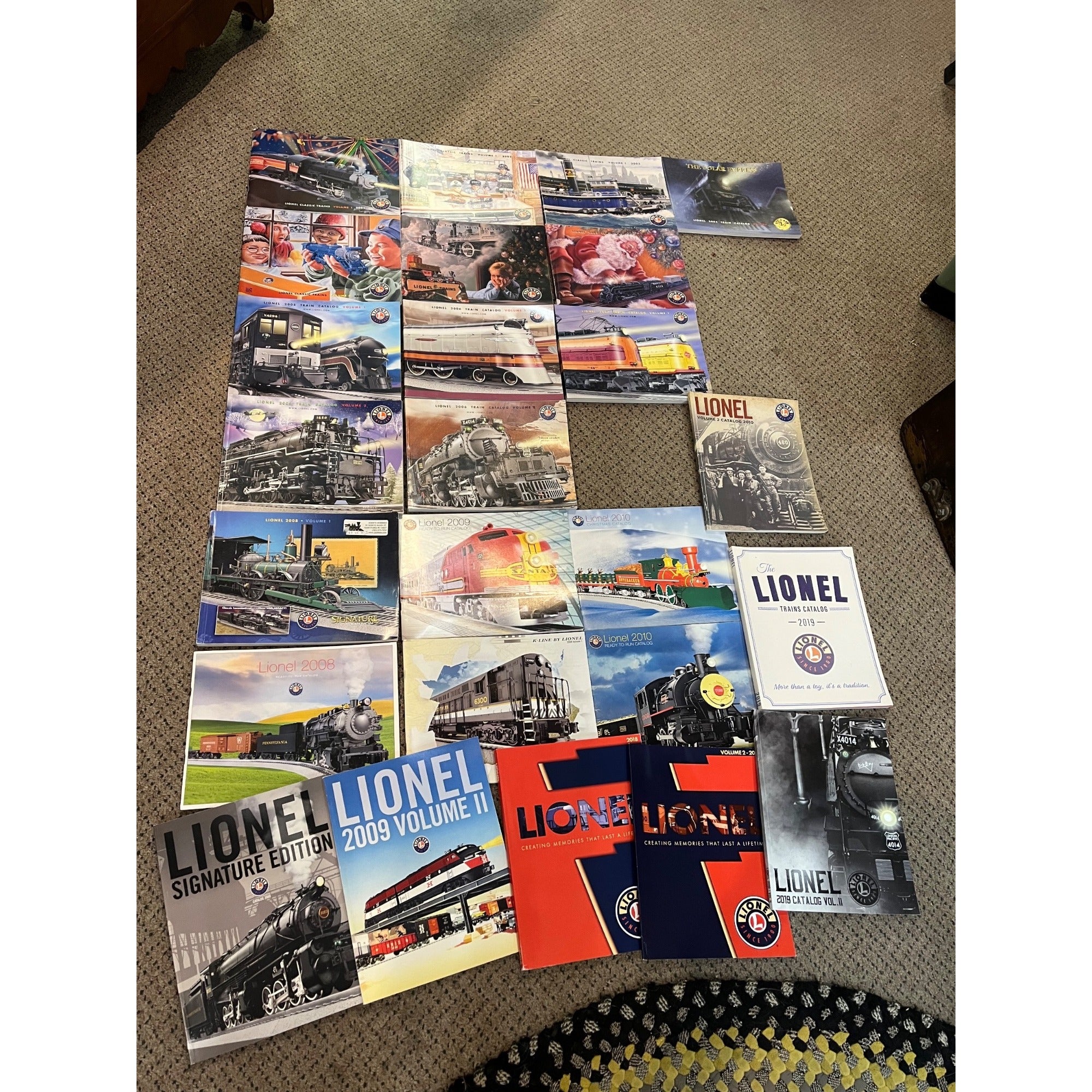 Vintage Lionel Classic Model Trains Advertising Catalogs 2001-2011 + 2018, 2019