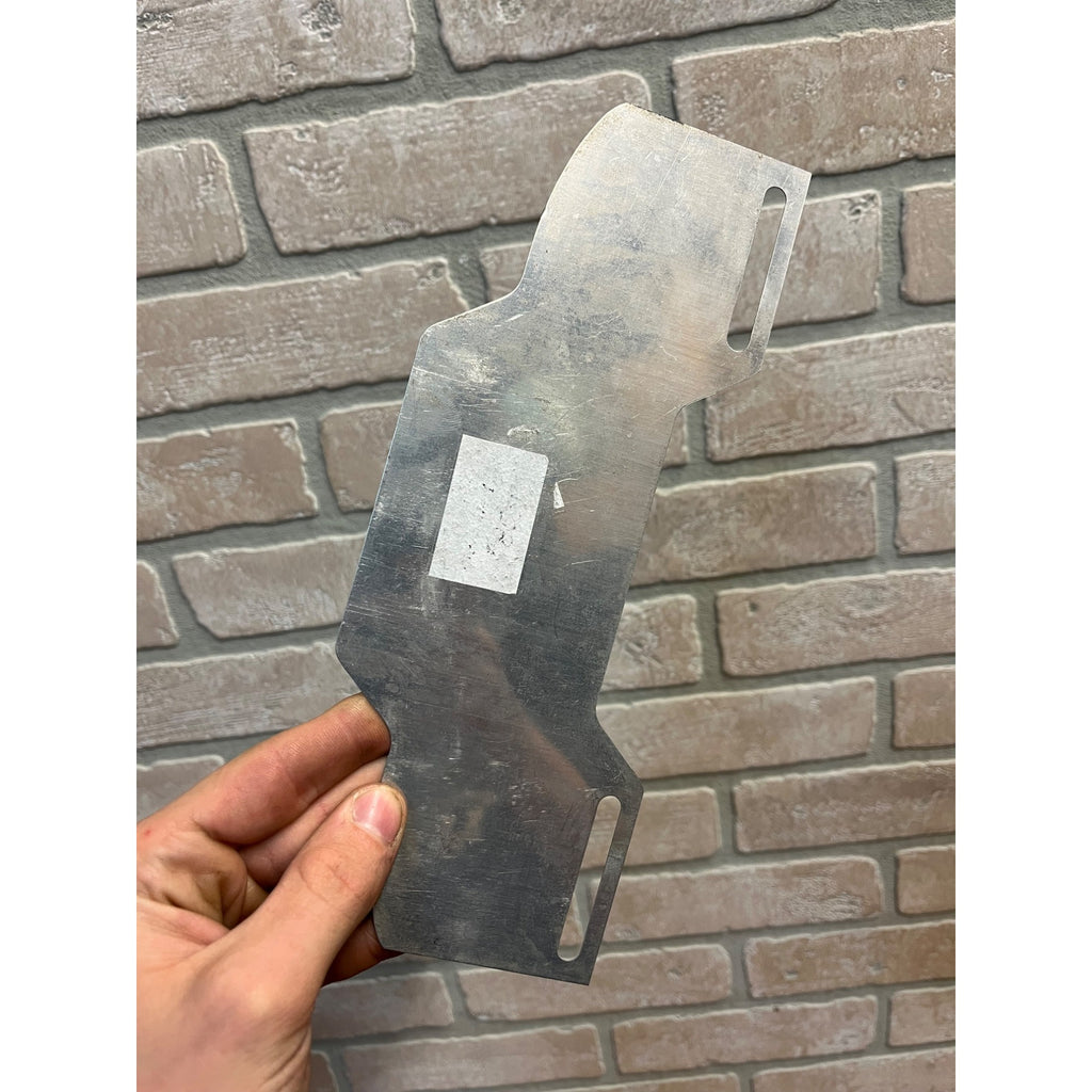 RARE Vintage License Plate Topper RACE CAR FAN Aluminum 1950s Racetrack Flag