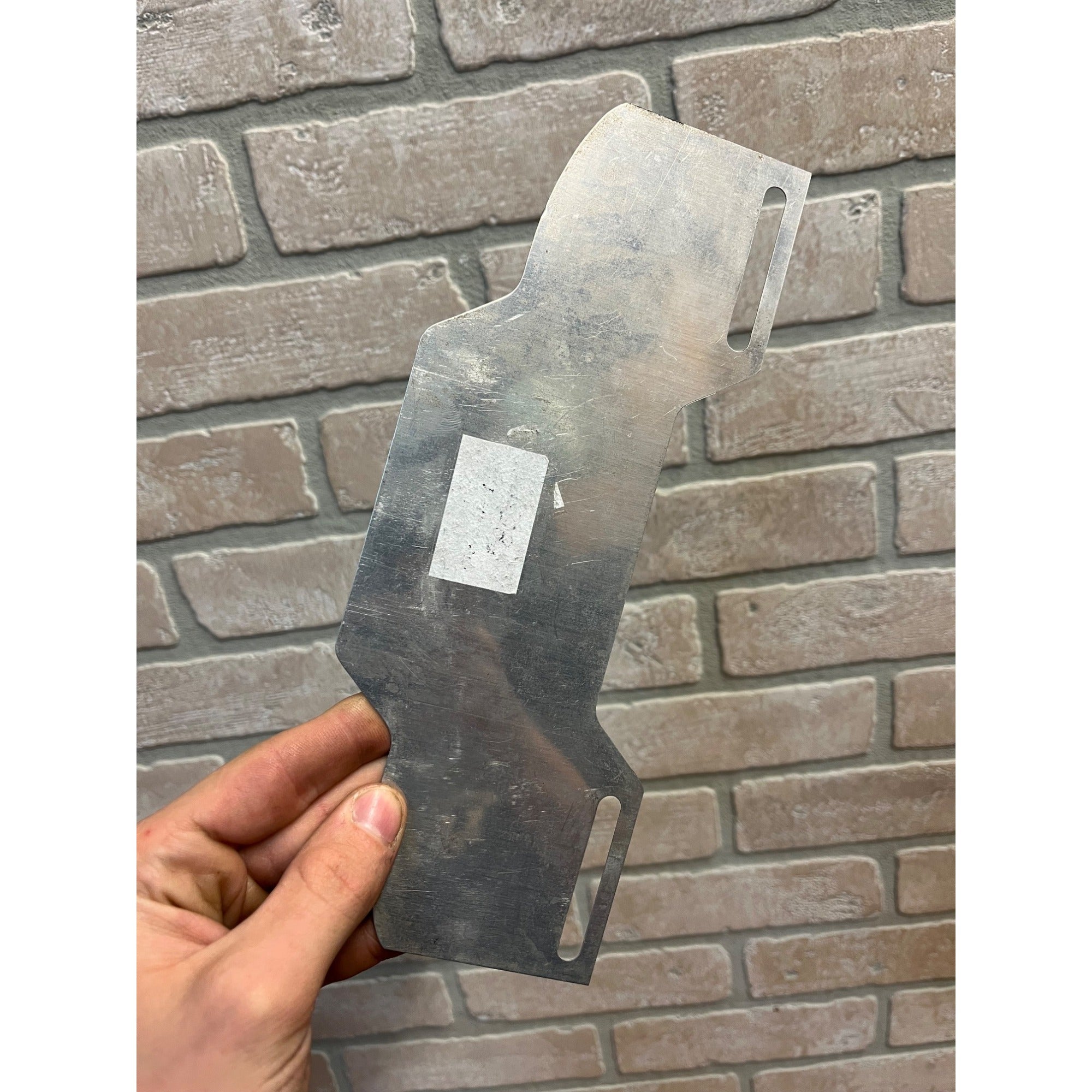 RARE Vintage License Plate Topper RACE CAR FAN Aluminum 1950s Racetrack Flag