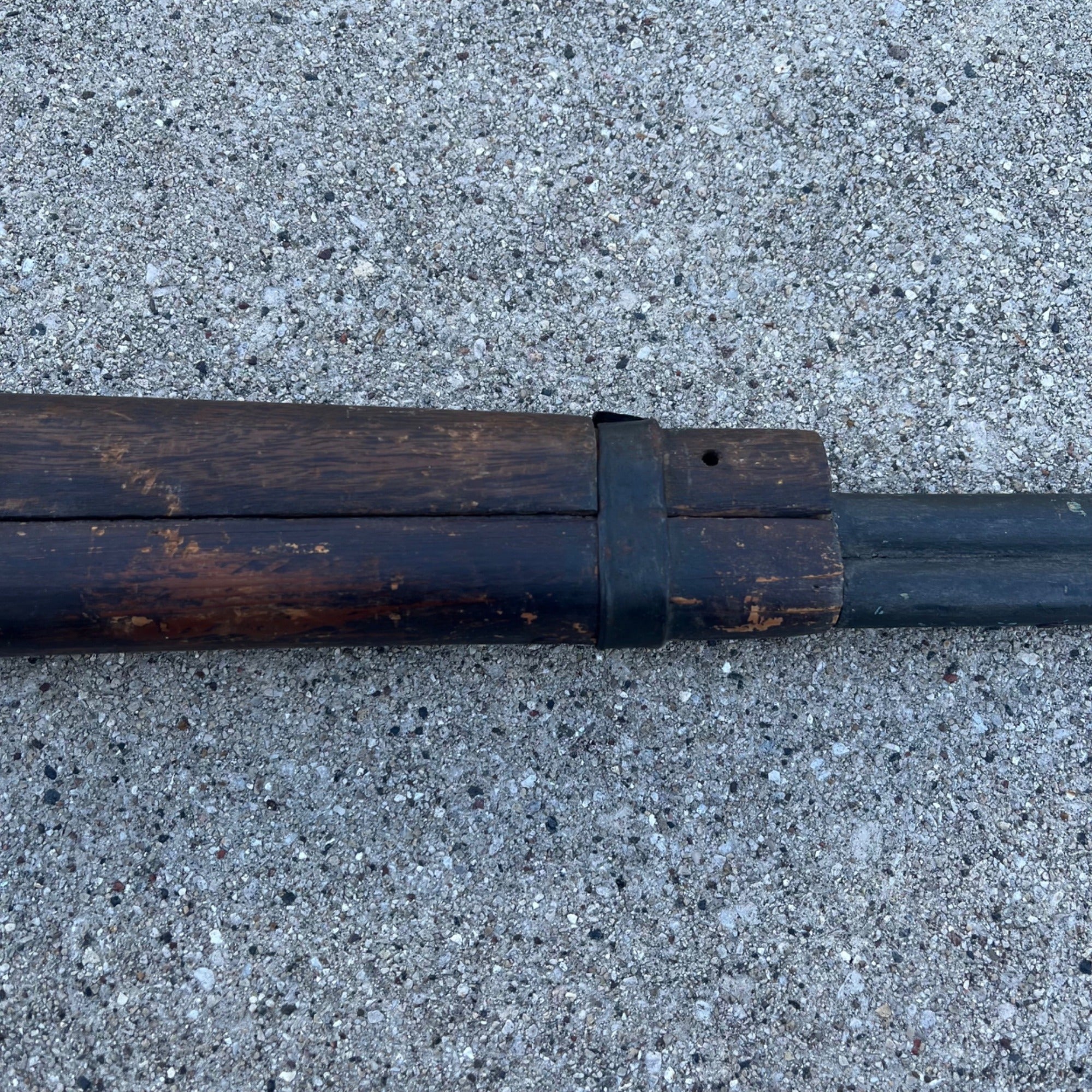 Vintage M1 Grand Wooden Toy Gun Childs Amry Training Rifle