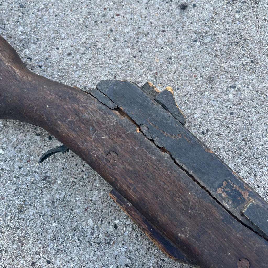 Vintage M1 Grand Wooden Toy Gun Childs Amry Training Rifle