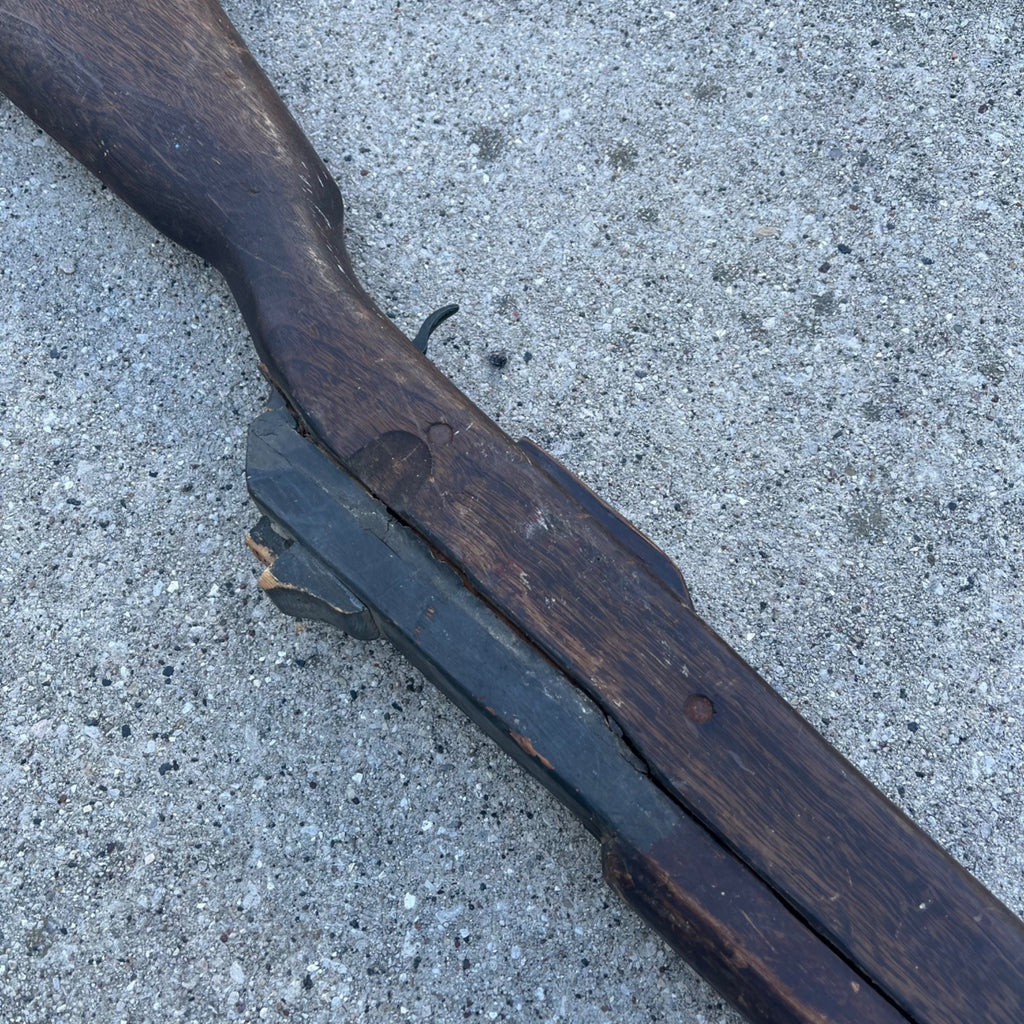 Vintage M1 Grand Wooden Toy Gun Childs Amry Training Rifle