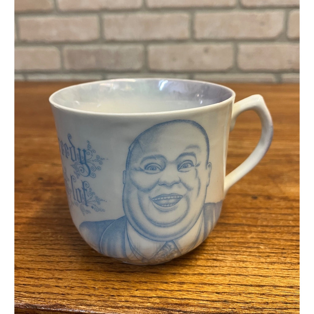 Victorian Humorous Mug German Satire Transferware Porcelain Large Tea Coffee Cup