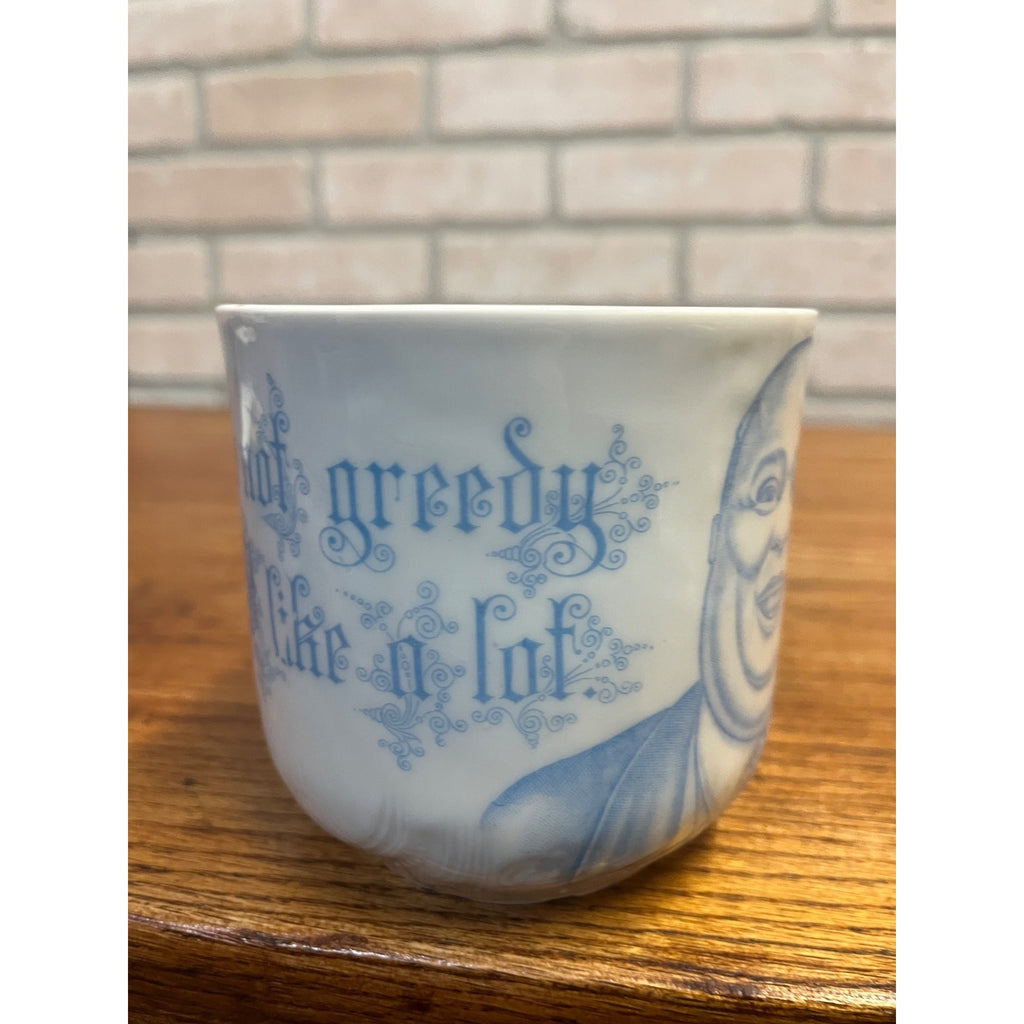 Victorian Humorous Mug German Satire Transferware Porcelain Large Tea Coffee Cup
