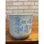 Victorian Humorous Mug German Satire Transferware Porcelain Large Tea Coffee Cup