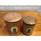 Vintage Prince Albert Crimp Cut Tobacco Round Tin (Empty) Pair Lot (2)