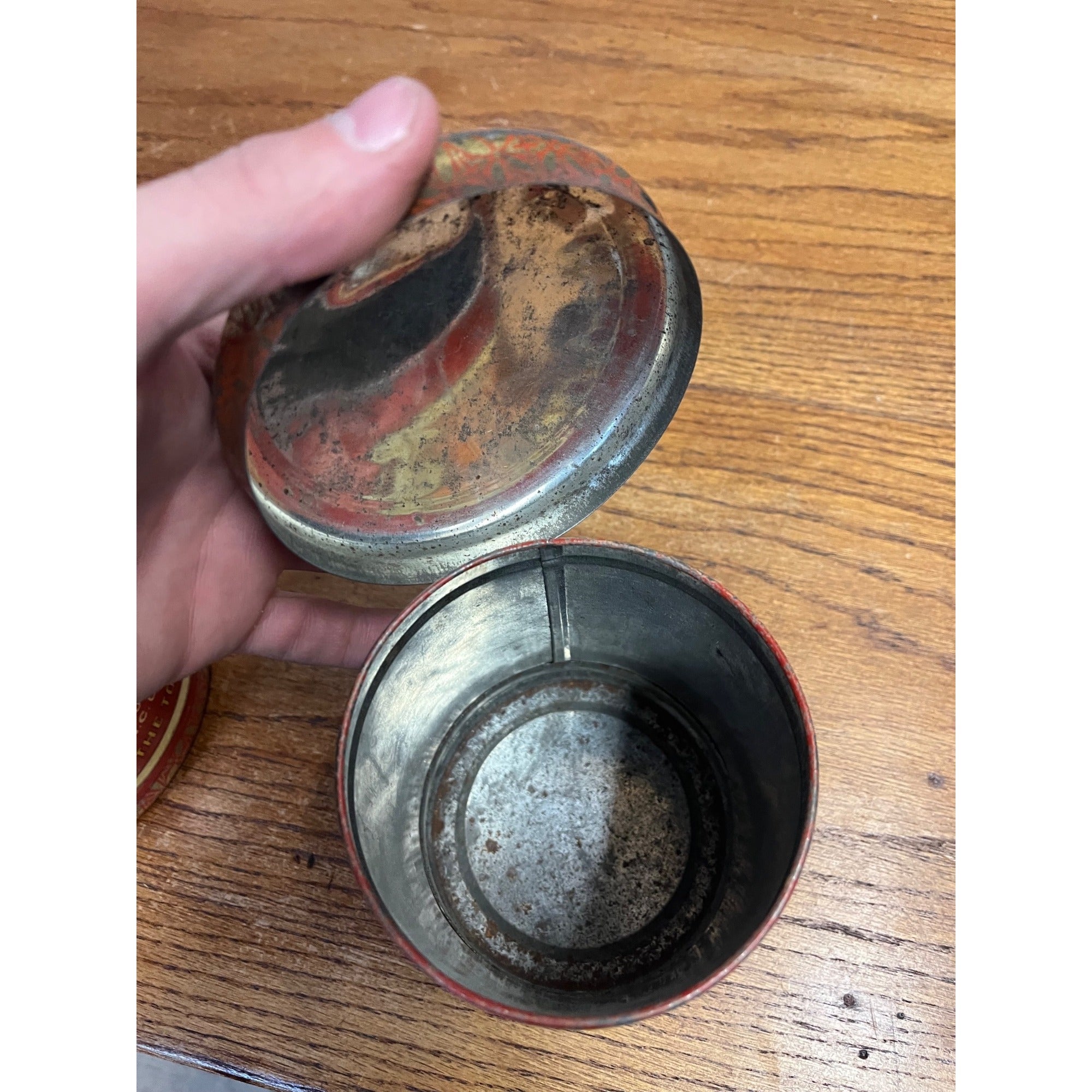 Vintage Prince Albert Crimp Cut Tobacco Round Tin (Empty) Pair Lot (2)