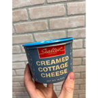 Vintage Sealtest Whipped-Creamed Cottage Cheese Wax Container Pineapple