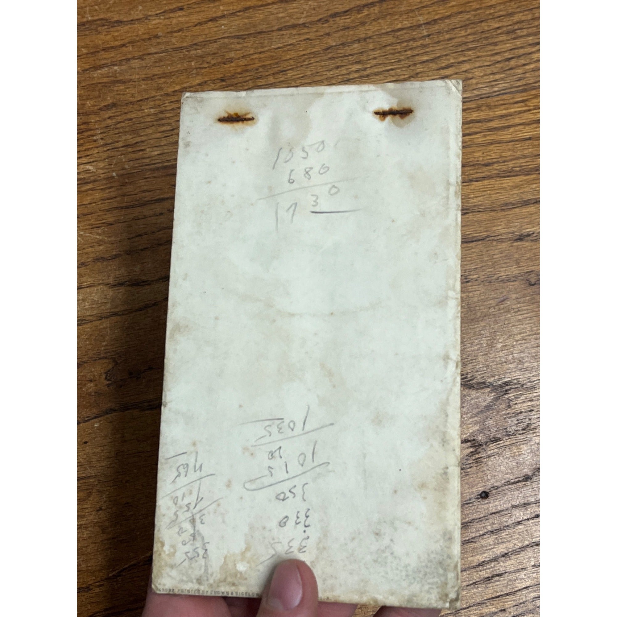 Vintage Zenith Records Advertising Memopad Notebook Leo Maxwell Co Oklahoma City