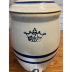 Antique Vintage Robinson Ransbottom Stoneware Water Cooler 2 Gallon