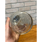 Vintage 1930s Art Deco Ribbed Glass Cocktail Shaker Bar Set w/ Ice Bucket